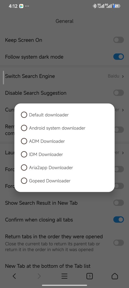 Set Default Downloader